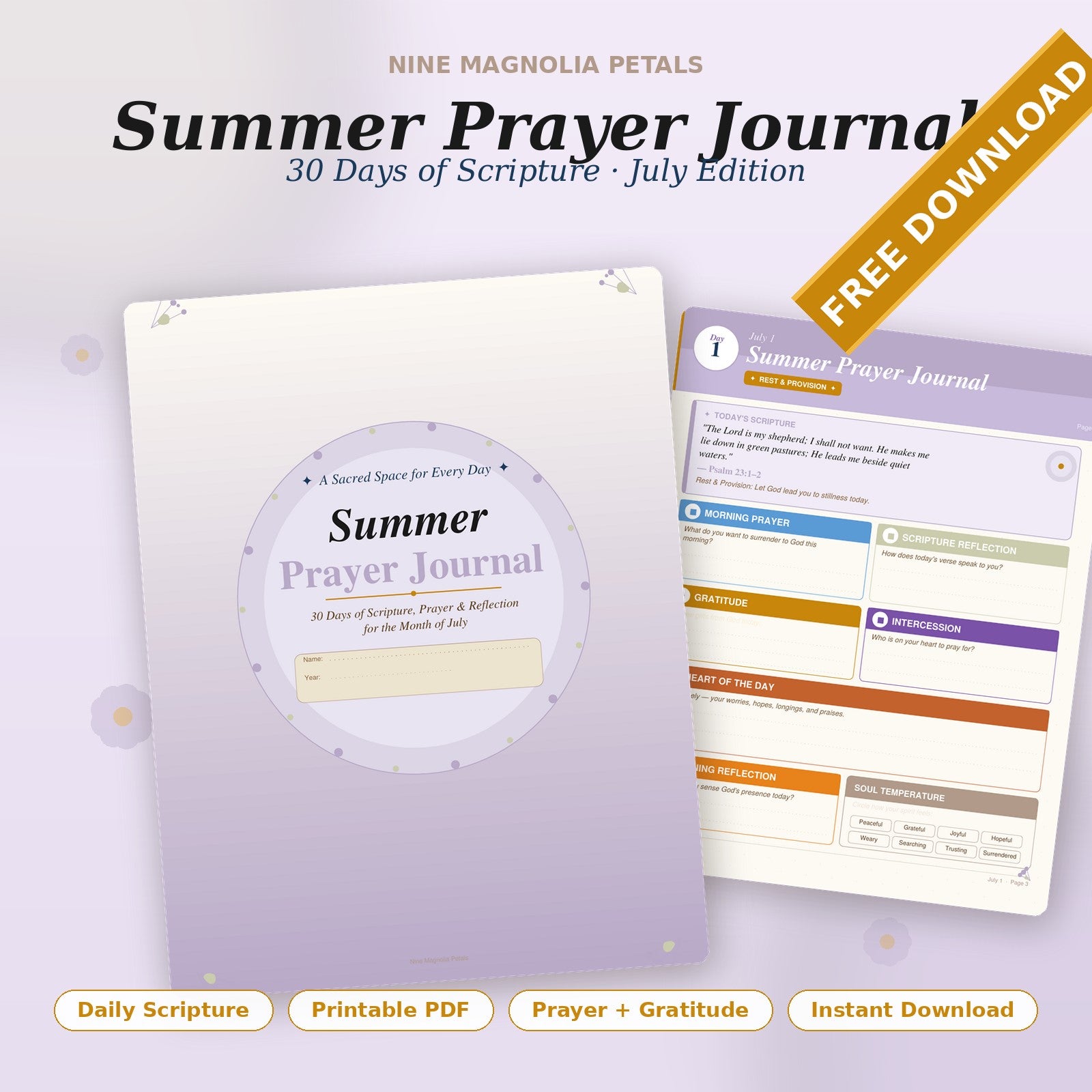 Summer Prayer Journal - July